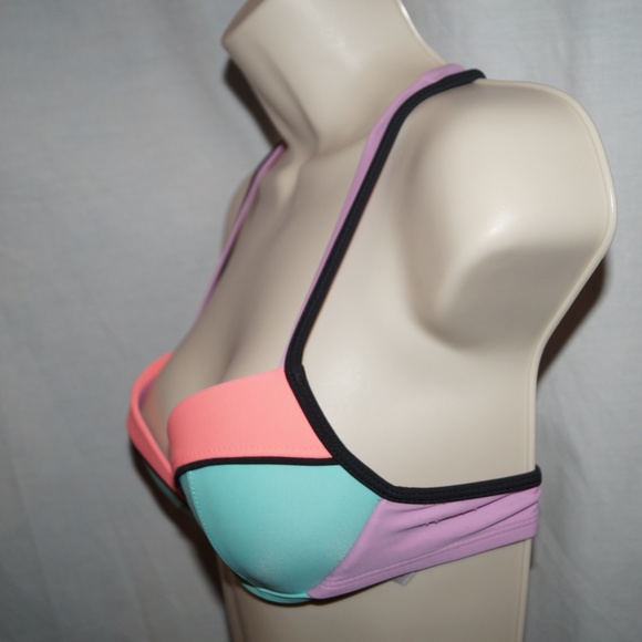 Xhilaration Mint Lilac Coral Colorblock XS Bikini - Picture 4 of 7